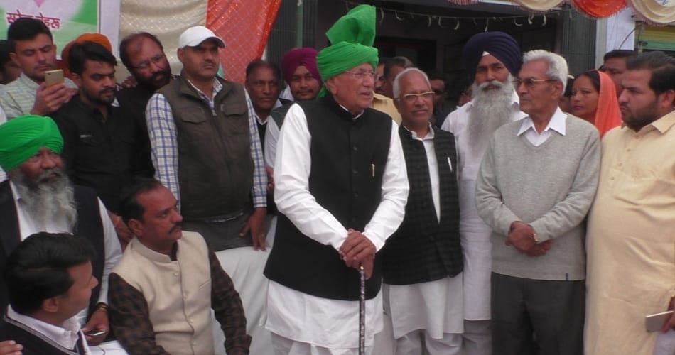 Former chief minister Chautala, who was released on parole, public meeting