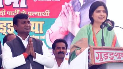 DIMPLE YADAV ELECTION RALLY AT AURAIYA