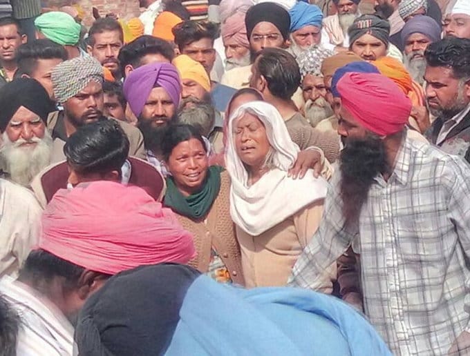 funeral of eleven people killed in accident at firozpur, punjab