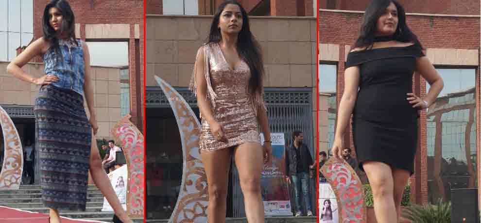 Fashion show  by students in amity university 