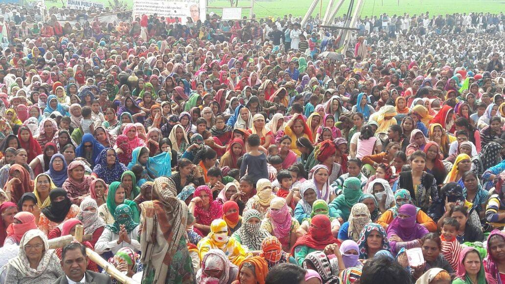 sant rampal 20 thousand followers reached ar jasia to support haryana jat reservation protest