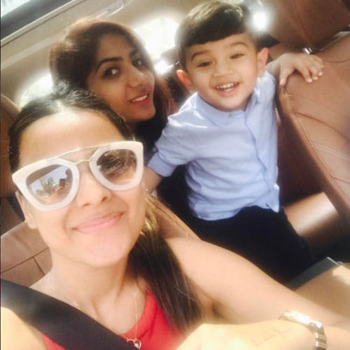nia sharma posted a controversial video with a baby boy
