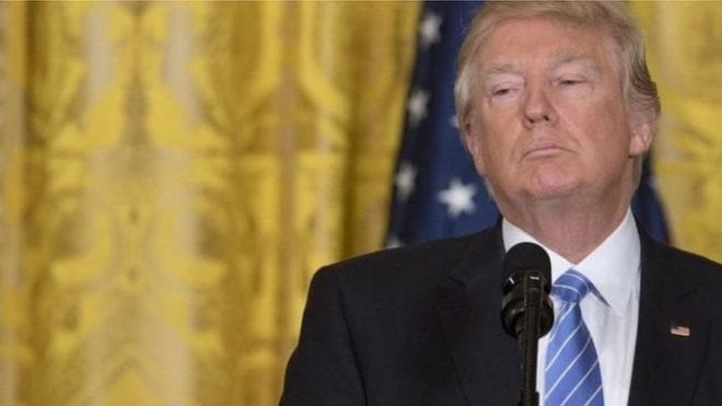 when Donald Trum Raging at the BBC journalist