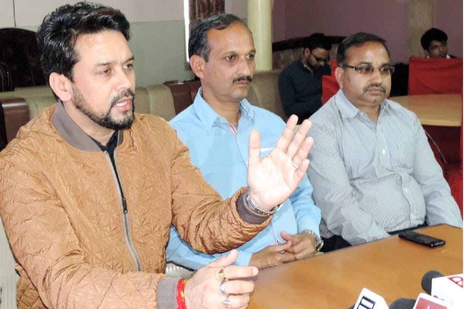 MP Anurag Thakur Target CM Virbhadra Singh at Una.