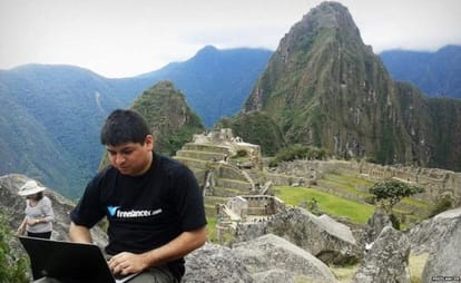 Get freelance work here, a billion members