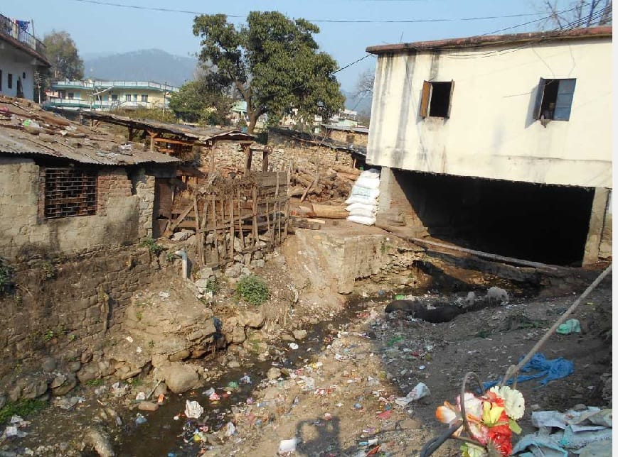 Bhagirathi broomstick was charged with dirt