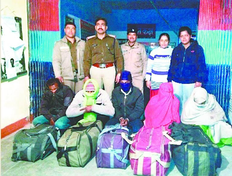 Five arrested with 60 kilos of cannabis