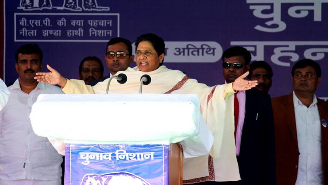  Mayawati attacked sp, bjp and congress at Election rally