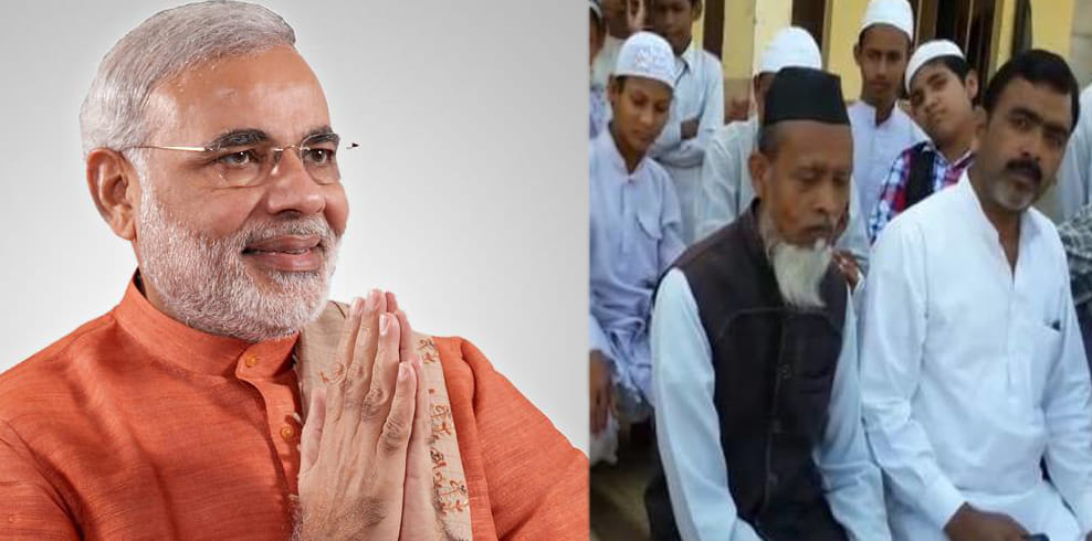 muslim family gives land for narendra modi rally