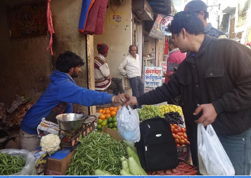 Rampant use of polythene in the old town