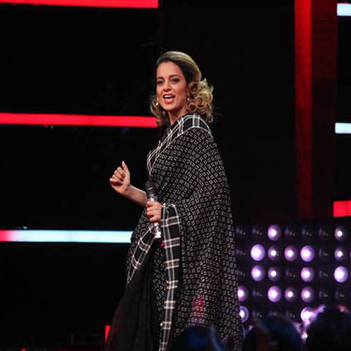 kangana got angry in live show