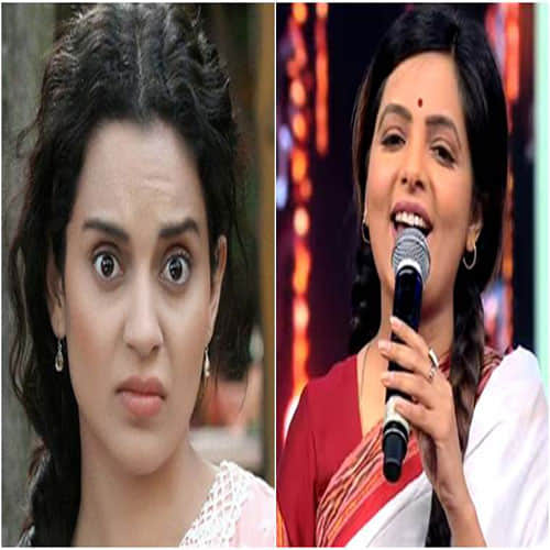 kangana got angry in live show