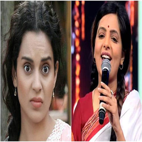 kangana got angry in live show