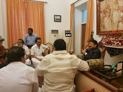 DMK Working President MK Stalin met Tamil Governor