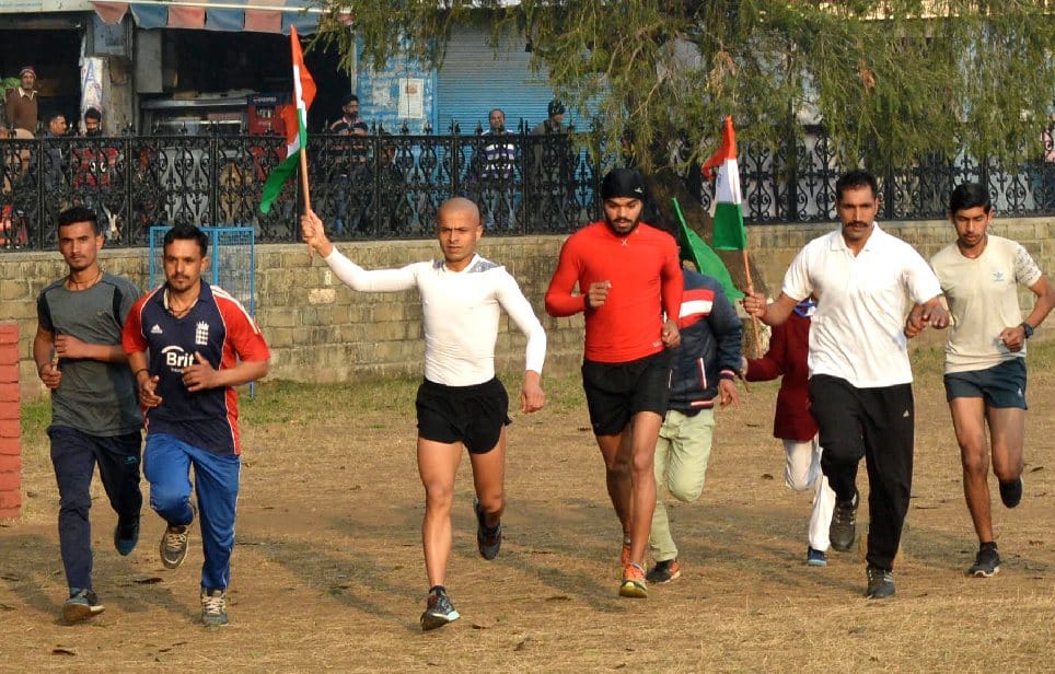 Sunil Kumar Run in The Great Sirmaur Run at Nahan.