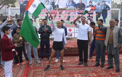 Sunil Kumar Run in The Great Sirmaur Run at Nahan.
