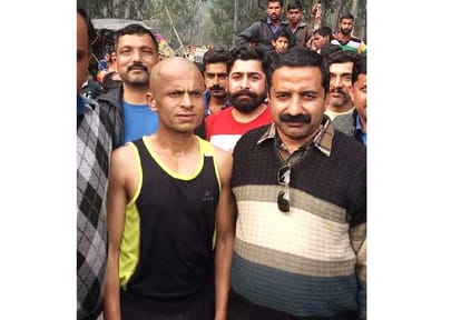 Sunil Kumar Run in The Great Sirmaur Run at Nahan.