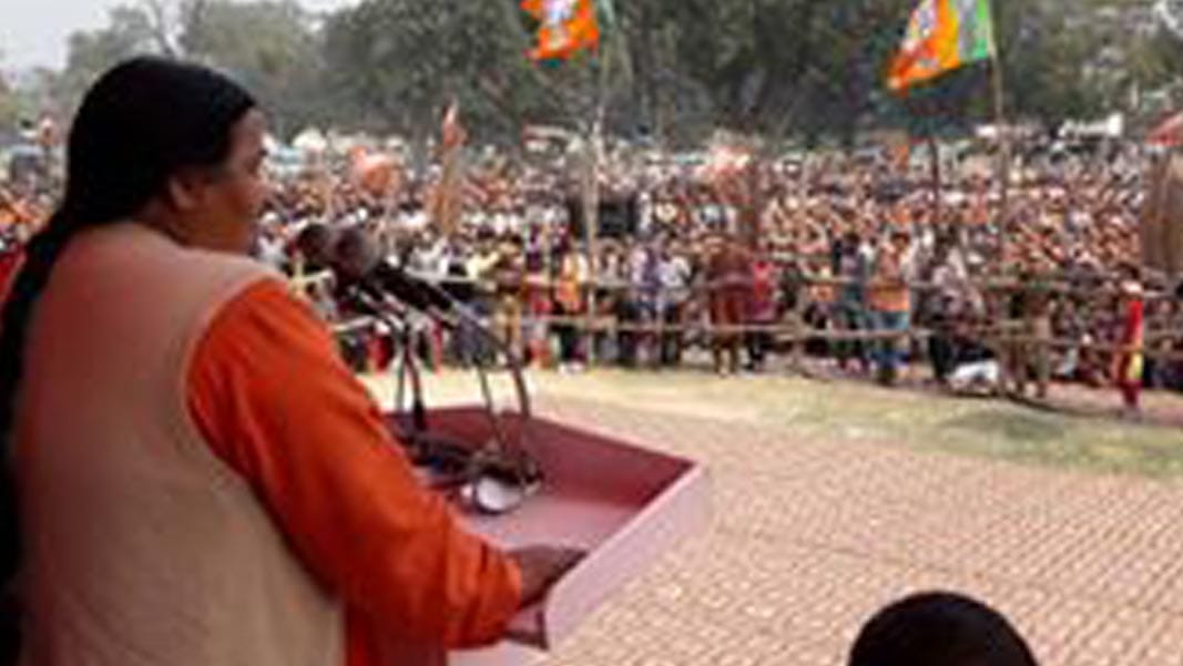 bharatis five statements against sp-congress