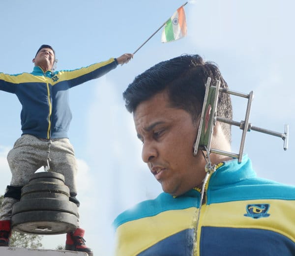 weird people in india, ludhiana boy showed unique stunt and broke his own world record