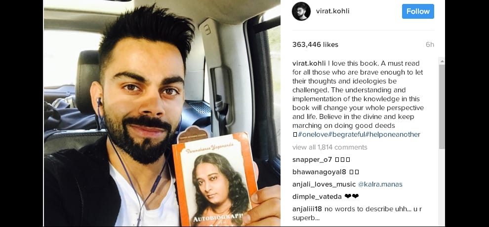 book behind virat kohli's success and and what he is today