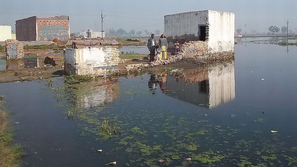 The walls were shifting from waterlogging.