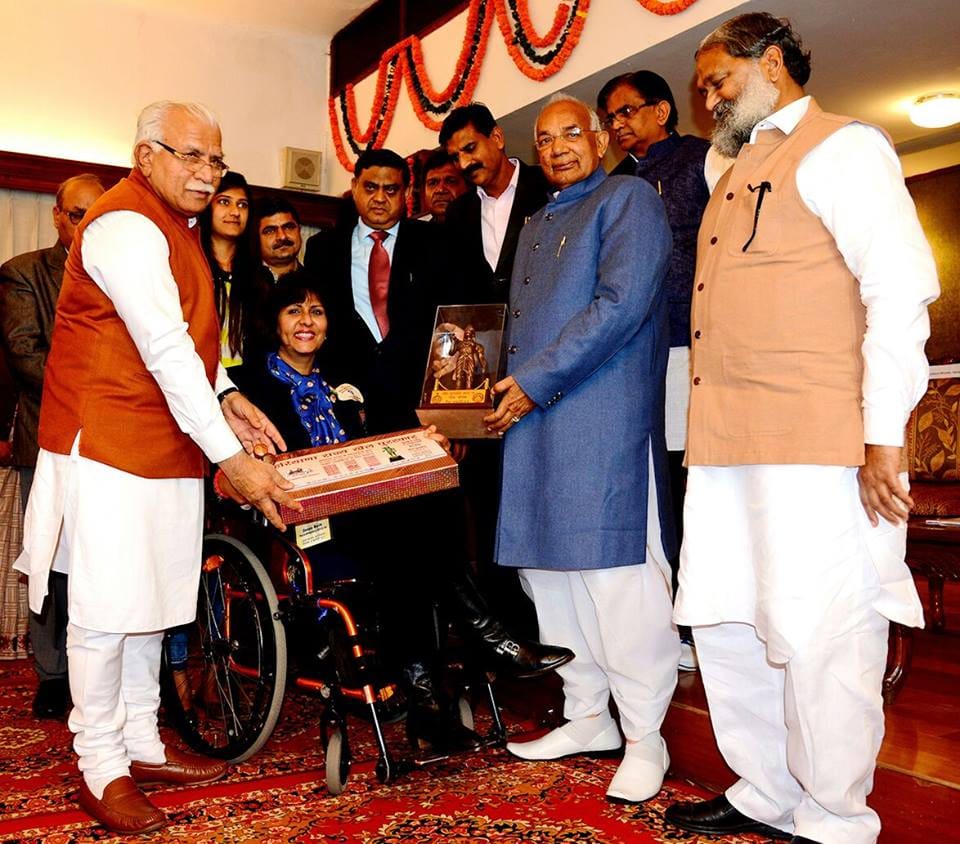 42 players from Haryana honoured with Bhim Award, chandigarh news