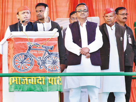 Showing the effect of SP-Congress coalition election meeting