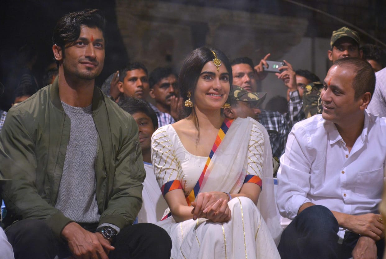 action film commando-2 star cast reach varanasi for promotion