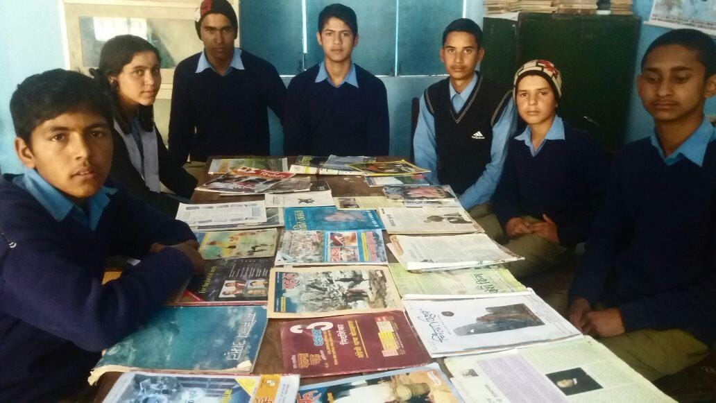 ninth class student rahul opens library
