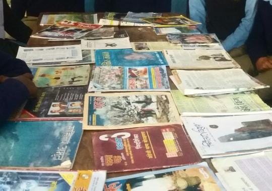 ninth class student rahul opens library