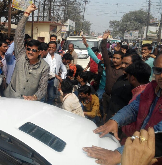 MP RK Sinha indecency with settlement