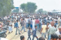 jaat aandolan, shahidi deiwas, road jam, crowd gathering, kaithal