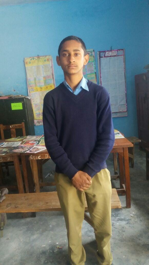 ninth class student rahul opens library