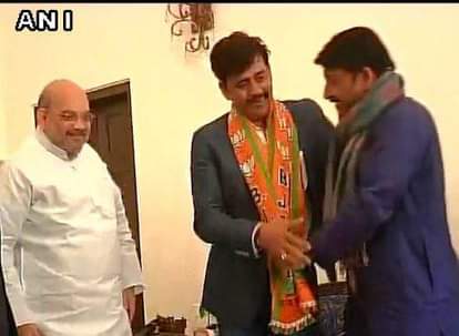 Bhojpuri actor Ravi kishan joins bjp in delhi