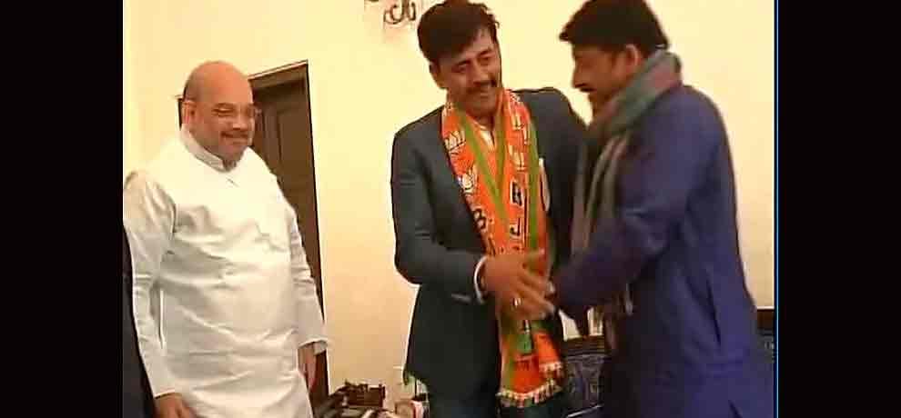 bhojpuri film star ravi kisahen joined bjp after manoj tiwari  
