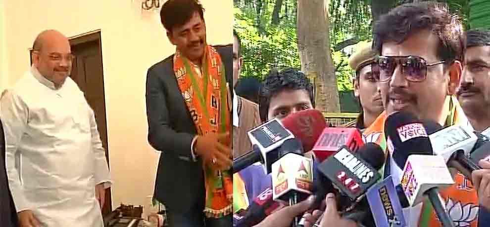 bhojpuri film star ravi kisahen joined bjp after manoj tiwari  