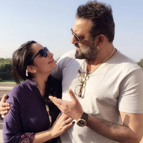 sanjay dutt ride scooter in agra with his family