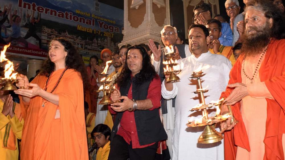 Kailash Kher arrived Parmarth Niketan