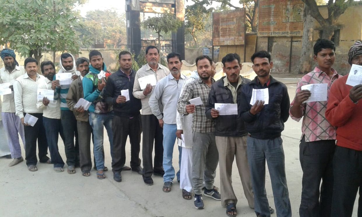 Striking at voters, ready to vote