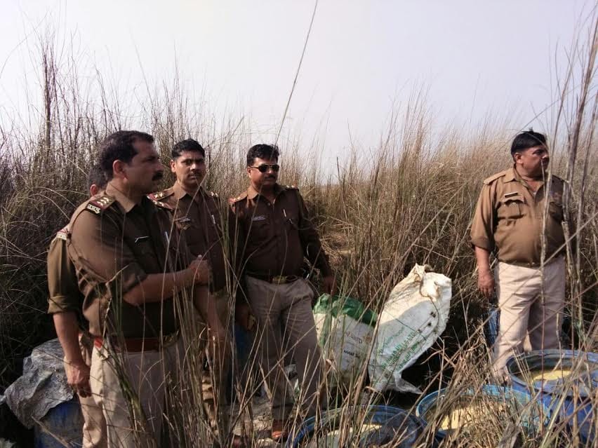 Diara went in during the raid seized raw liquor factory