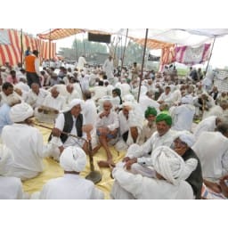 Continued peaceful movement, meeting the eye, Karnal