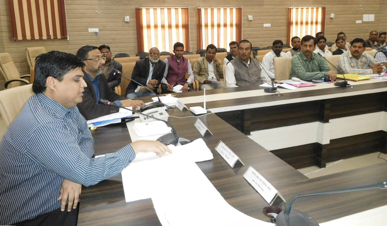 counselors boycott meeting  of nigam in faridabad 