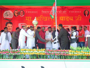Frightened by Congress Bajpa- SP Akhilesh