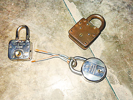 The burglars had entered the registry office documents