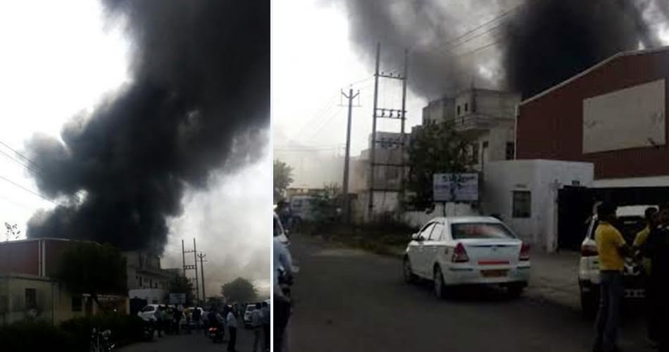 horrible fire in factory at rewari, two people burnt alive, many critically injured