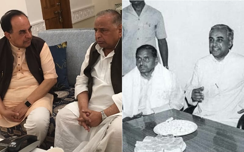 bjp mp subramanian swamy met mulayam singh in lucknow
