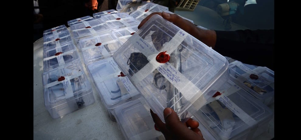 These weapons were not used anywhere in the UP elections, 21 pistols recovered