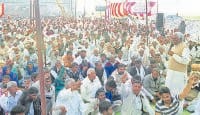 Rampal supporters gave support to the 24th day dharna, bat, Karnal