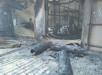 Mjada Fiber Factory fire in the village, Kurukshetra