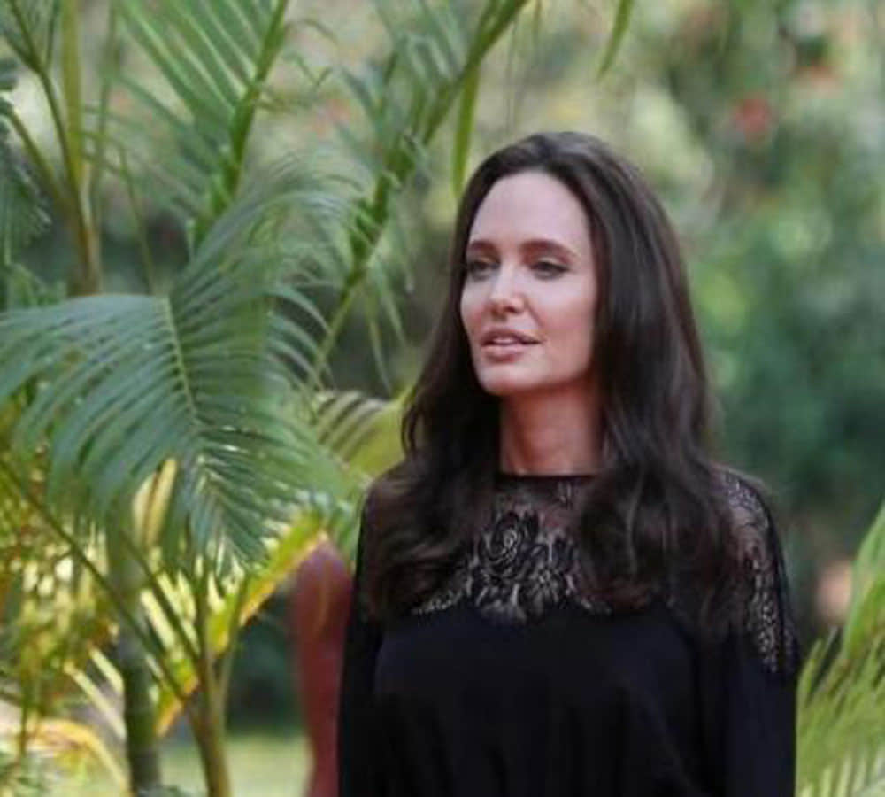 Angelina Jolie enjoy dry chips like spiders and tarantulas
